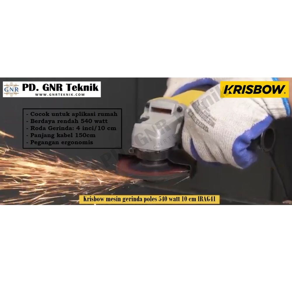 Krisbow Mesin Gerinda Poles 540 Watt 10 Cm