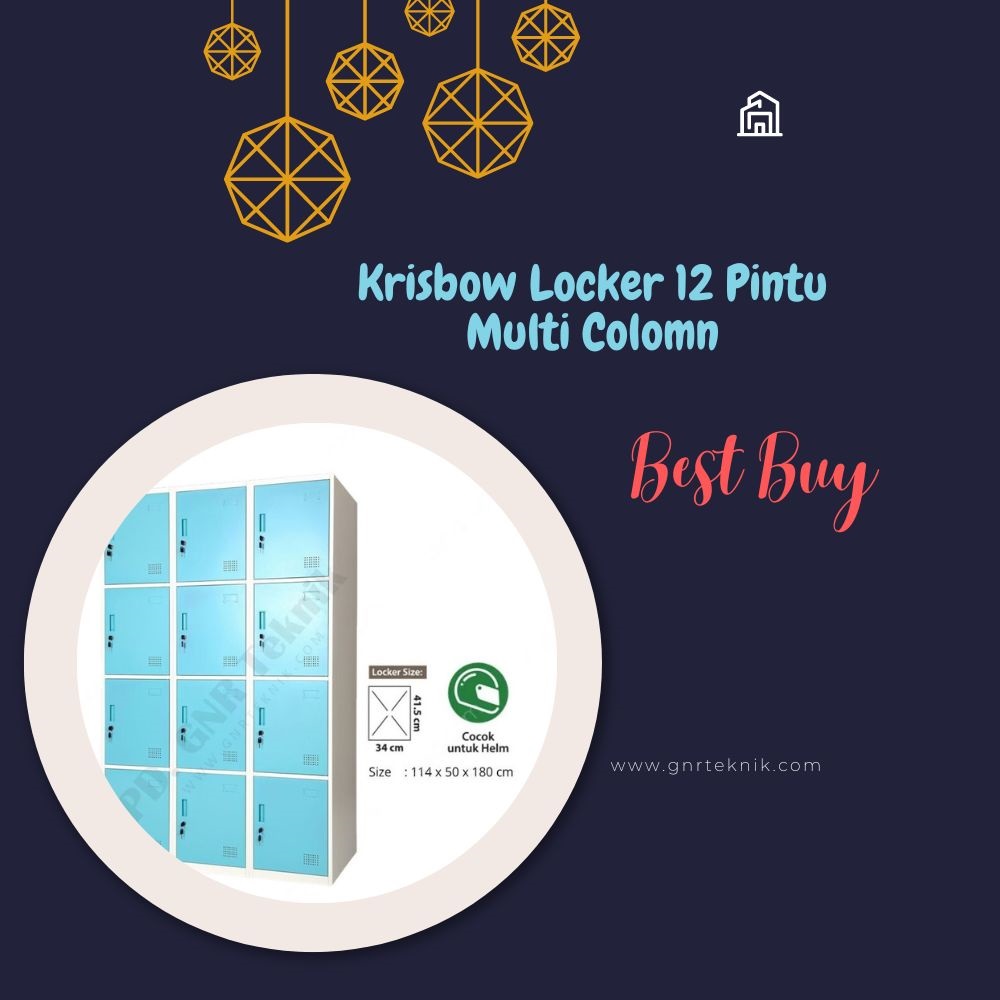Krisbow Loker 12 Pintu Multi Colomn