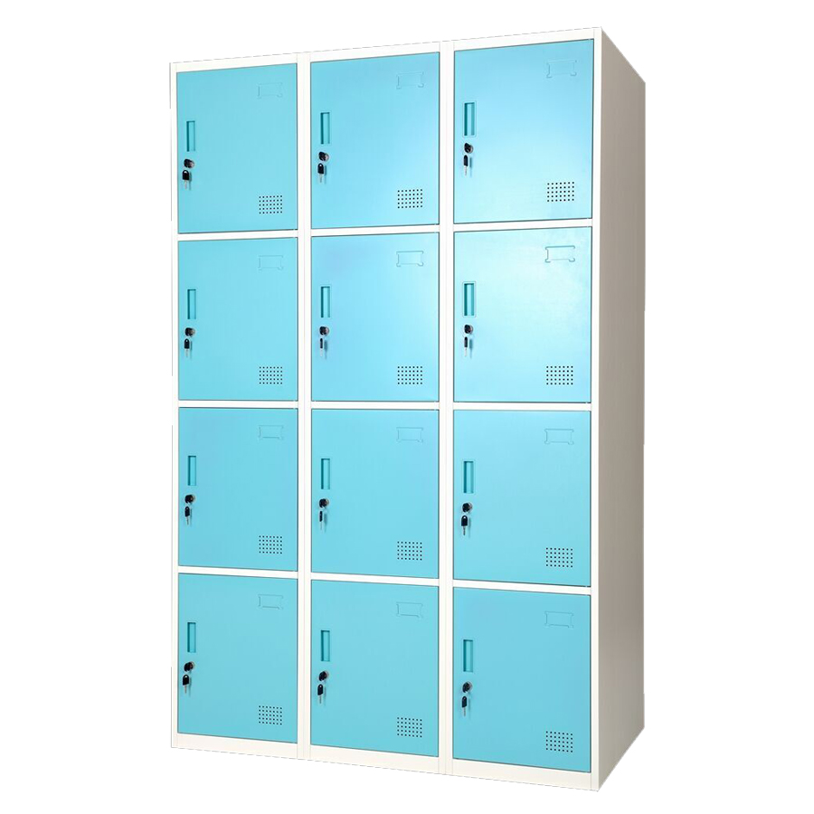 LOCKER 12 DOORS MULTI COLUMN LIGHT blue Krisbow Loker 12 Pintu Multi Colomn