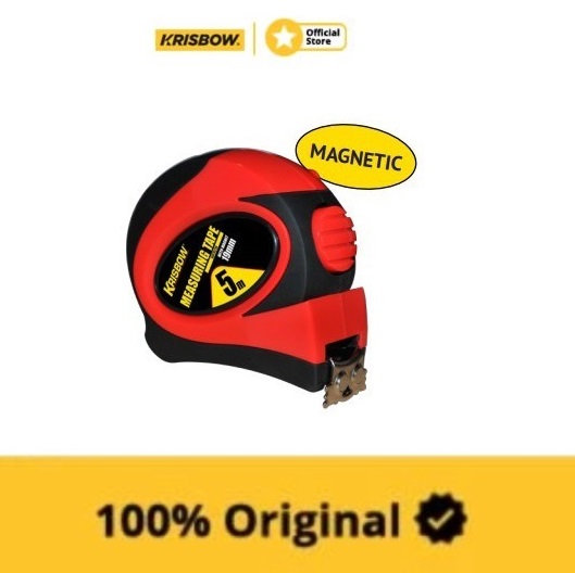 METERAN MAGNET MEASURING TAPE 5M X 19MM W MAGNET KRISBOW 10070238