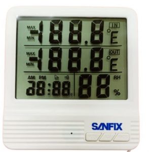 SANFIX Thermometer Hygrometer Indoor & Outdoor TH 308 C