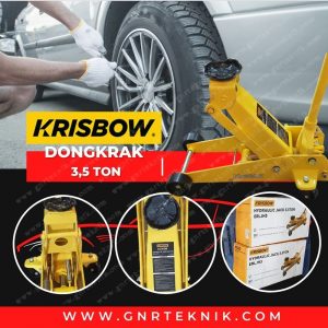 Krisbow Dongkrak Buaya 3,5 Ton Erljh3 - KW0500040 HYDRAULIC JACK 3.5 TON ERLJH3
