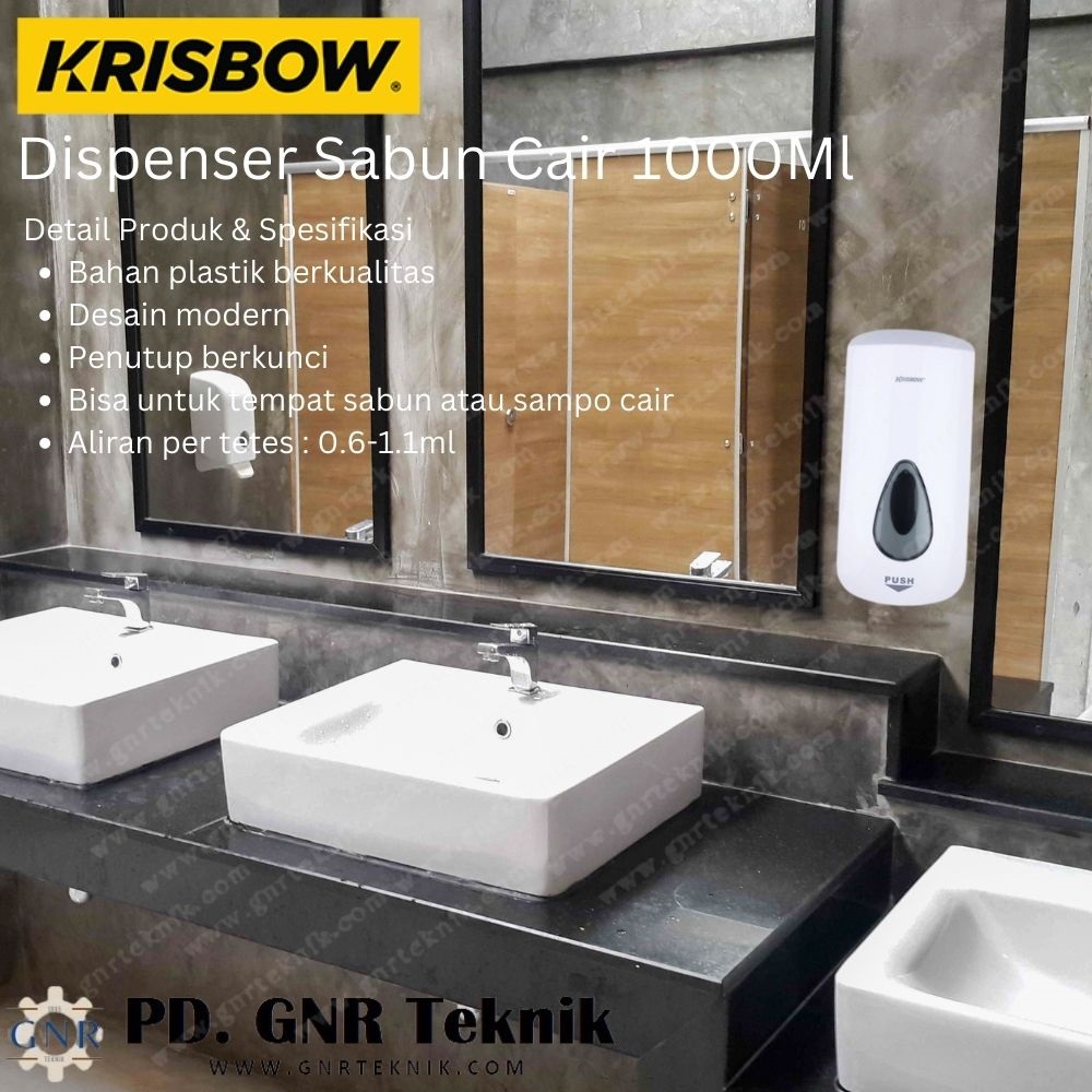 Krisbow 1000 Ml Dispenser Sabun Cair