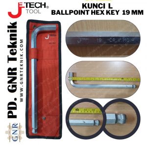 KUNCI BALLPOINT HEX KEY L 19 MM JETECH panjang BL-19C