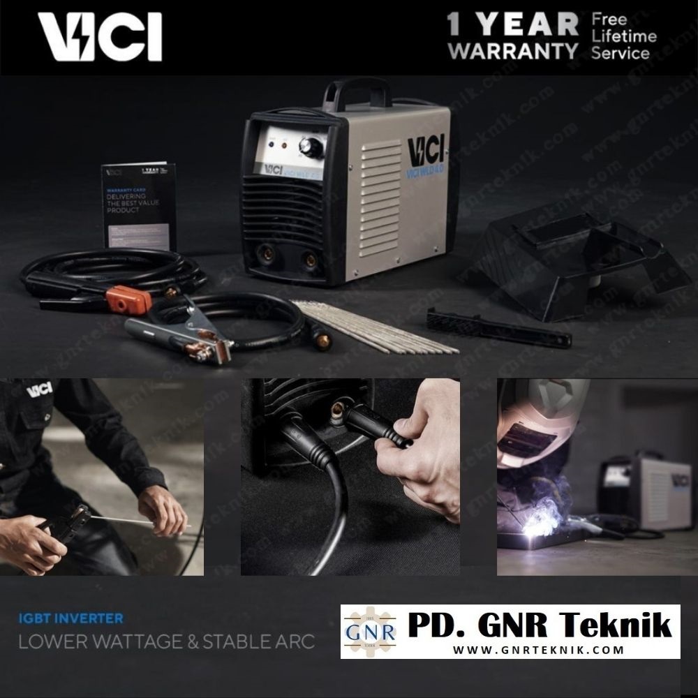 MESIN LAS INVERTER VICI WLD 4.0 180A TRAVO LAS LISTRIK PORTABLE IGBT