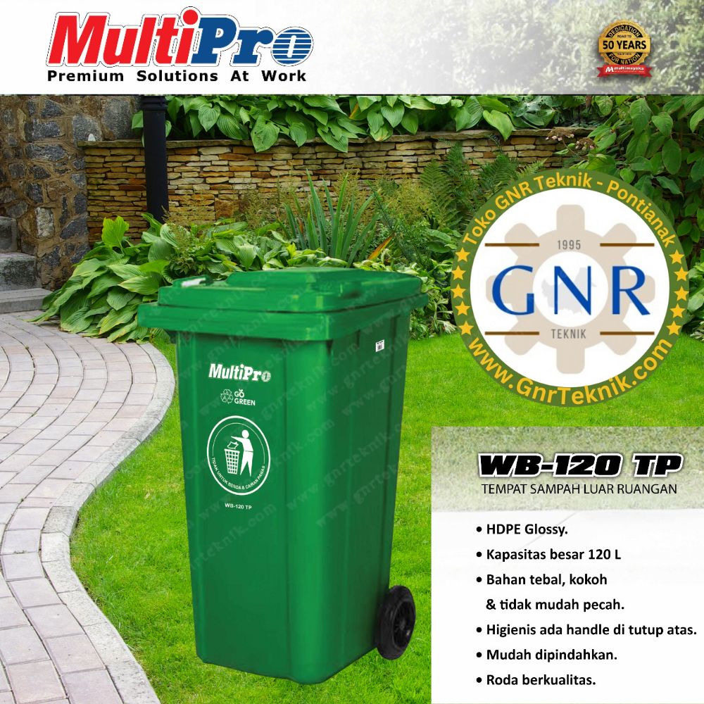 tempat sampah Multipro 120 Liter