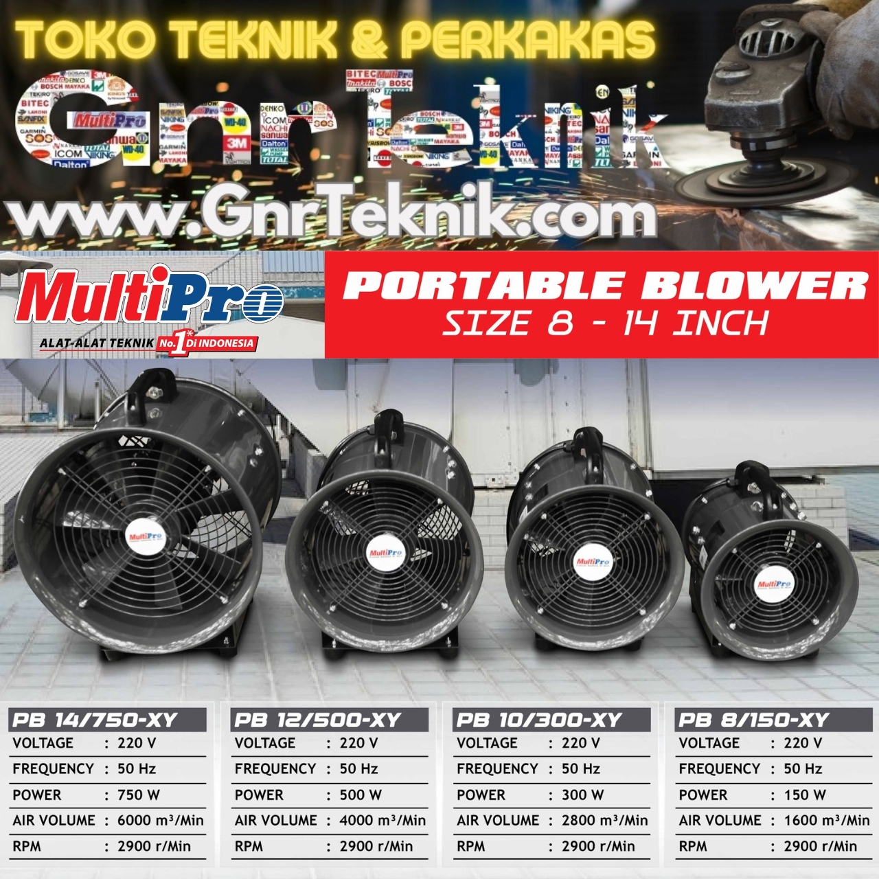 Mesin Blower Multipro - Gnr Teknik