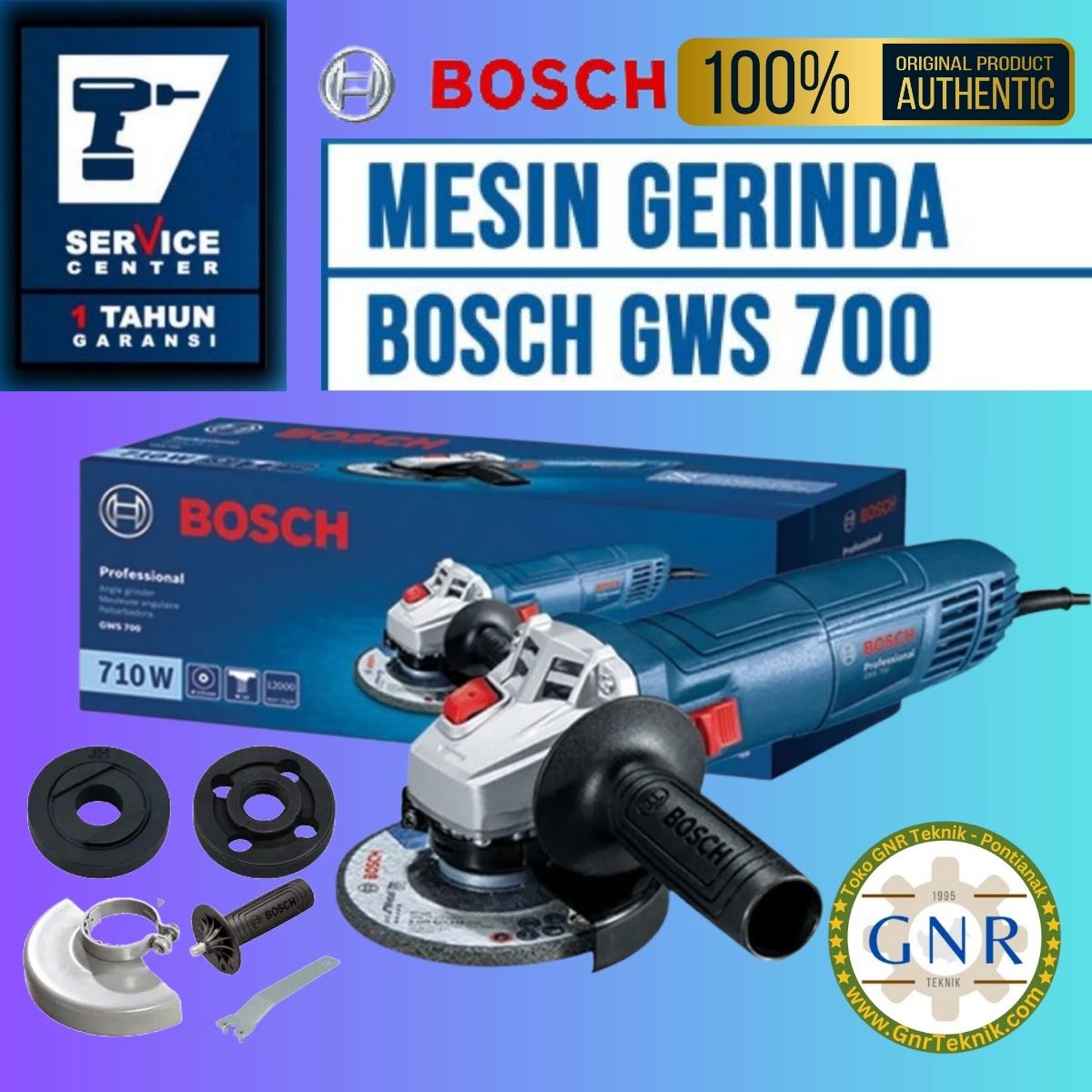 Mesin Gerinda 4" Bosch GWS 700 Professional 100mm